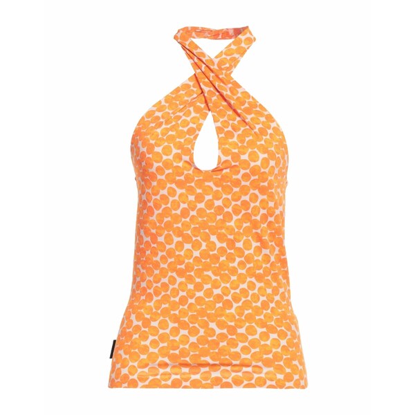 【送料無料】 アールアールディ レディース Tシャツ トップス Tops Orange