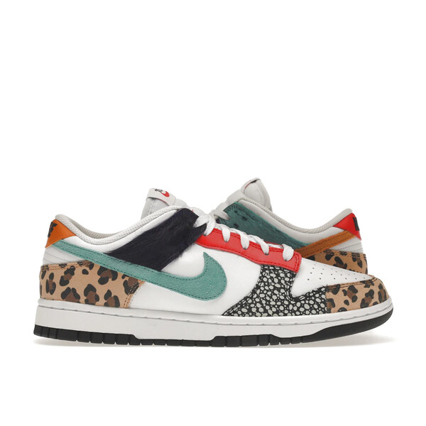 Nike ナイキ レディース スニーカー 【Nike Dunk Low Safari Mix (Women's)】 サイズ US_W_13 White/Washed Teal/Electro Purple