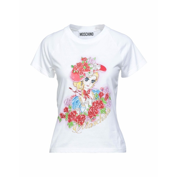 【送料無料】 モスキーノ レディース Tシャツ トップス T-shirts White