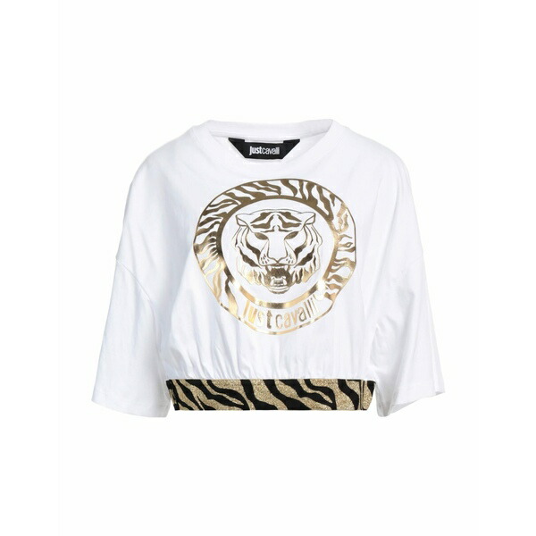 【送料無料】 ロベルトカヴァリ レディース Tシャツ トップス T-shirts White