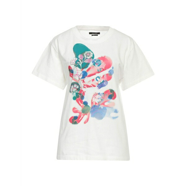 【送料無料】 イザベル マラン レディース Tシャツ トップス T-shirts White|asty