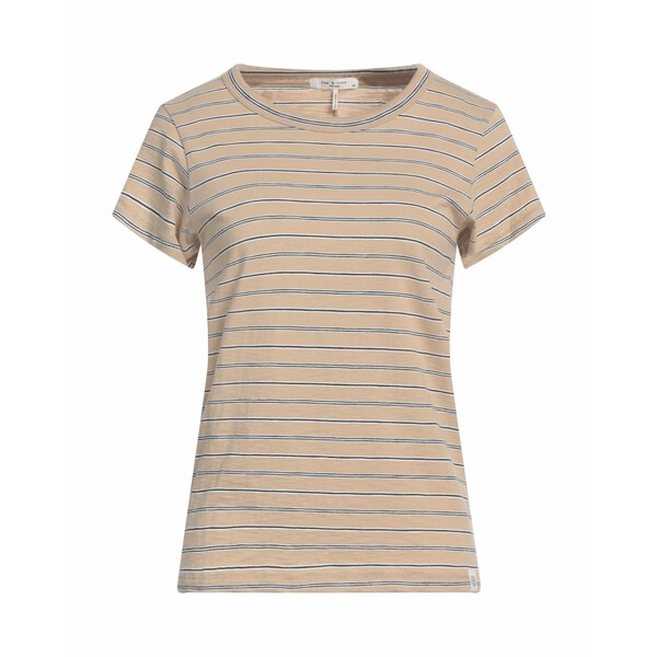 【送料無料】 ラグアンドボーン レディース Tシャツ トップス T-shirts Beige