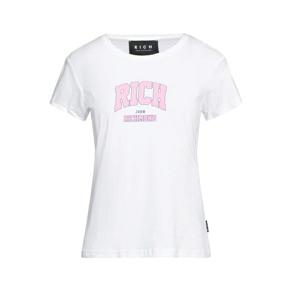 【送料無料】 ジョン リッチモンド レディース Tシャツ トップス T-shirts White