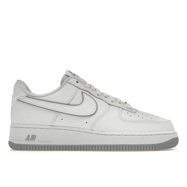 Nike ナイキ メンズ スニーカー  【Nike Air Force 1 \u002707 Low White Wolf Grey Sole】  大いさ US_6(24.0糎) White/White/Wolf Grey