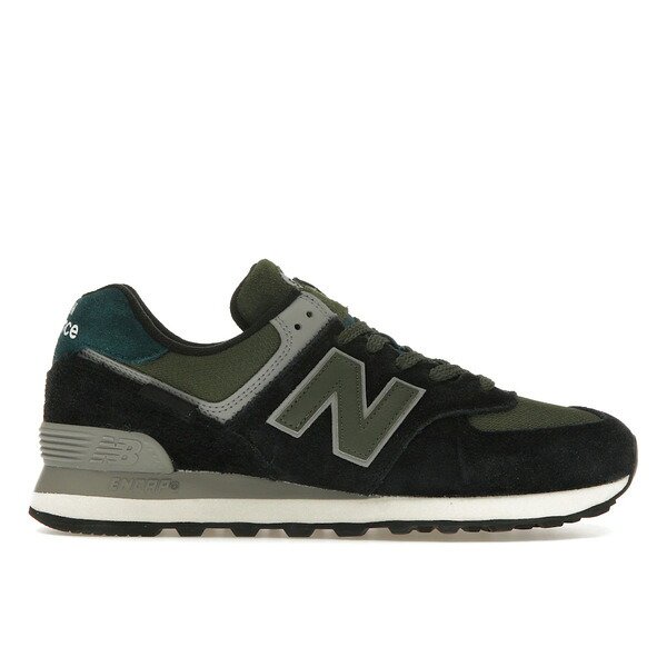 New Balance ニュー平衡にする メンズ スニーカー  【New Balance 574 Black Olive】  大きさ US_7.5(25.5珊) Black/Olive