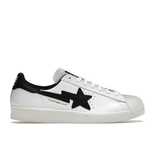 adidas アディダス メンズ スニーカー  【adidas Superstar 80s Bape White Black】  大きさ US_6.5(24.5珊) White/Black/White