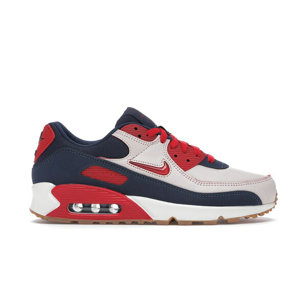 Nike ナイキ メンズ スニーカー  【Nike Air Max 90 Home \u0026 Away Red】  大きさ US_12(30.0珊) Sail/University Red-Black-Gum Medium Brown