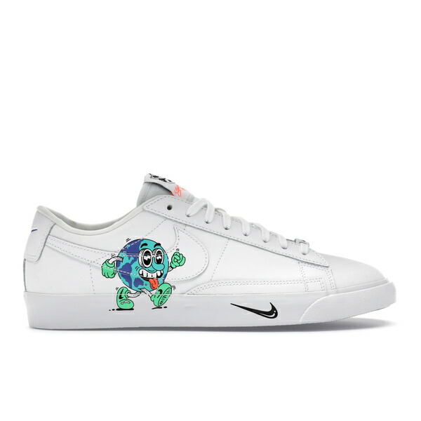 Nike ナイキ メンズ スニーカー  【Nike Blazer Flyleather Steve Harrington Earth Day (2019)】  大いさ US_10.5(28.5糎) White/White-White