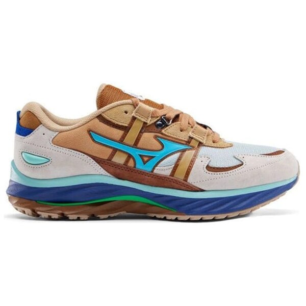 Mizuno ミズノ メンズ スニーカー  【Mizuno Wave Rider Beta Digawel】  大きさ US_8(26.0珊) Beige/Blue/Brown