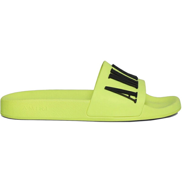 AMIRI アミリ メンズ スニーカー  【AMIRI Pool Slide Debossed Volt Black】  大きさ US_M_13 Volt/Black