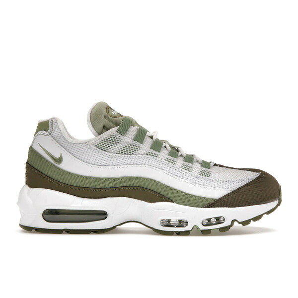 Nike ナイキ メンズ スニーカー  【Nike Air Max 95 White Medium Olive Oil Green】  大いさ US_11.5(29.5糎) White/Medium Olive/Oil Green