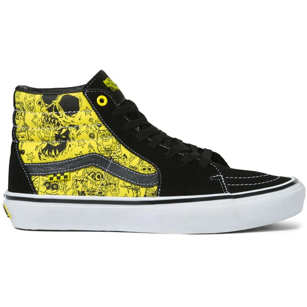 Vans バンズ メンズ スニーカー  【Vans Sk8-Hi Spongebob Squarepants Mike Gigliotti】  大きさ US_8.5(26.5糎) Black/Yellow/White
