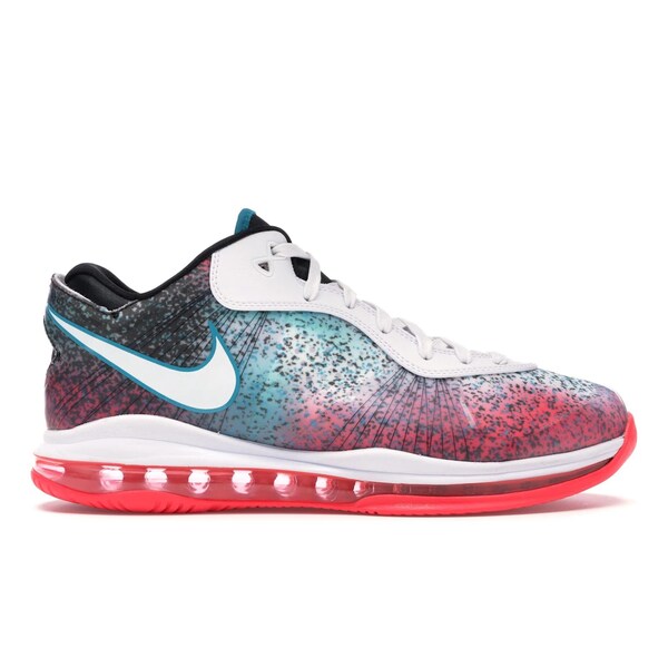Nike ナイキ メンズ スニーカー  【Nike LeBron 8 V/2 Low Miami Nights】  大きさ US_10(28.0珊) White/Solar Red-Glass Blue
