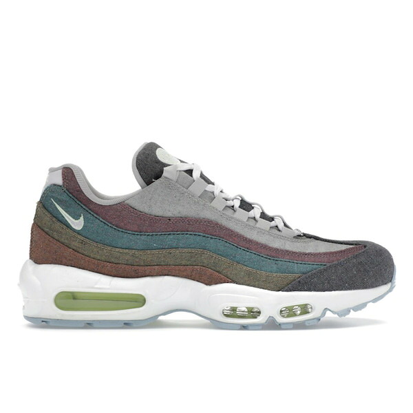 Nike ナイキ メンズ スニーカー  【Nike Air Max 95 Recycled Canvas】  大きさ US_10.5(28.5珊) Vast Grey/Barely Volt-Bright Crimson-White