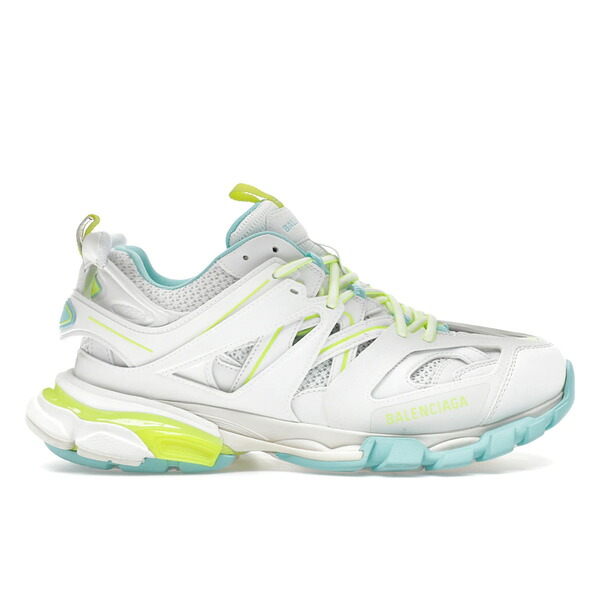 Balenciaga バレンシアガ メンズ スニーカー  【Balenciaga Track White Neon Yellow】  大きさ US_9(27.0珊) White/Yellow/Blue