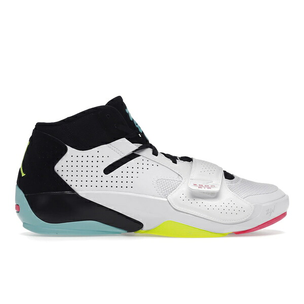Jordan ジョーダン メンズ スニーカー  【Jordan Zion 2 White Volt Dynamic Turquoise】  大いさ US_9.5(27.5糎) White/Volt/Dynamic Turquoise/Black