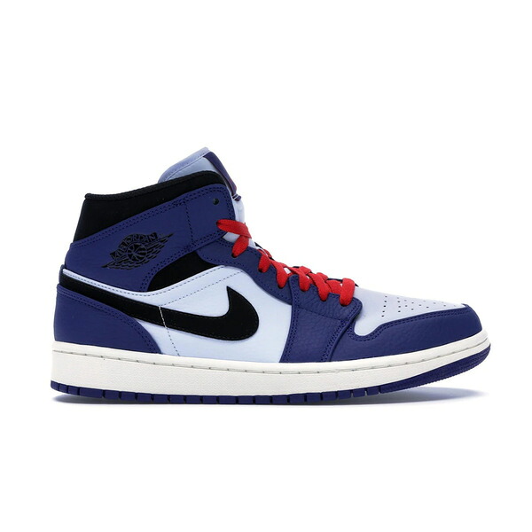 Jordan ジョーダン メンズ スニーカー  【Jordan 1 Mid Deep Royal Blue Black】  大きさ US_7(25.0珊) Deep Royal Blue/Black-White-University Red