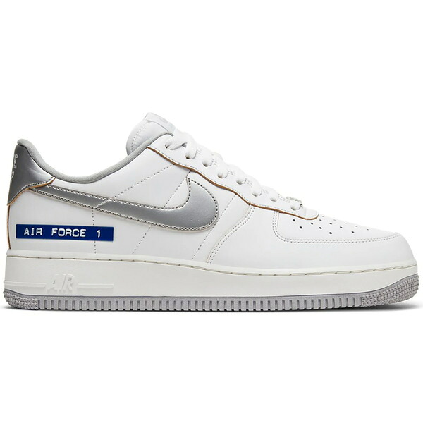 Nike ナイキ メンズ スニーカー  【Nike Air Force 1 Low Label Maker White】  大きさ US_9(27.0珊) White/Sail-Chutney-Metallic Silver
