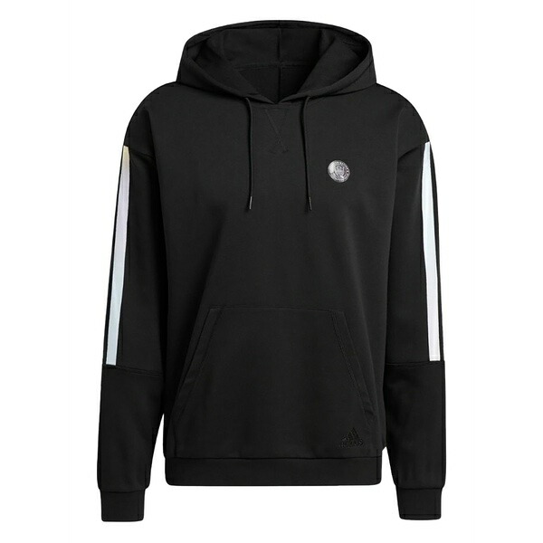 アディダス メンズ パーカー・スウェットシャツ アウター Donovan mitchell long-sleeve hoodie Black|asty