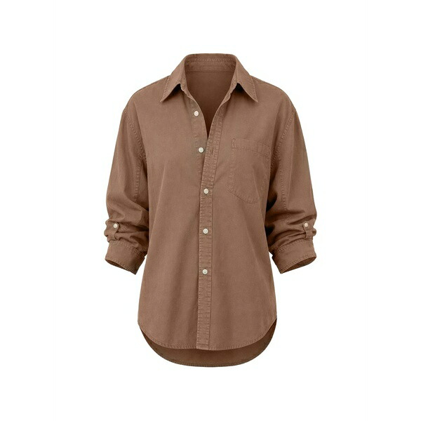 シチズンズ オブ ヒューマニティ レディース シャツ トップス Kayla chest-pocket shirt Brown|asty