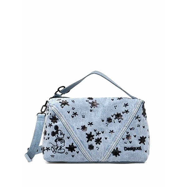 デジグアル レディース トートバッグ バッグ X mickey mouse&cent;&cent; sequin-embellished tote bag Blue｜asty