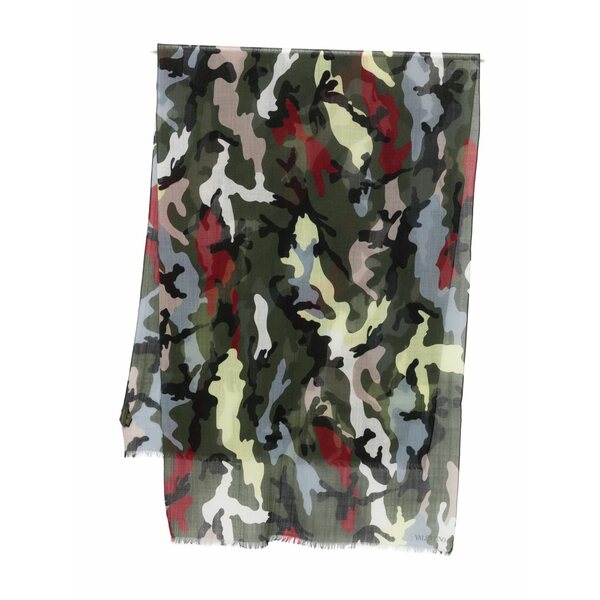 ヴァレンティノ ガラヴァーニ メンズ マフラー・ストール・スカーフ アクセサリー Wool scarf Green|asty