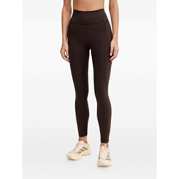アディダス レディース カジュアルパンツ ボトムス Optime workout logo-detail leggings Brown|asty