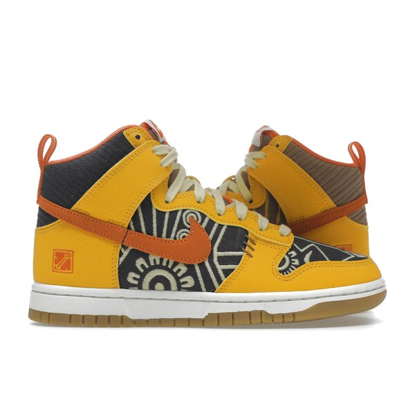 Nike ナイキ メンズ スニーカー 【Nike Dunk High PRM Somos Familia】 サイズ US_8(26.0cm) Off Noir/Starfish-Dark Driftwood-Lemon Wash-Sail-Black｜asty