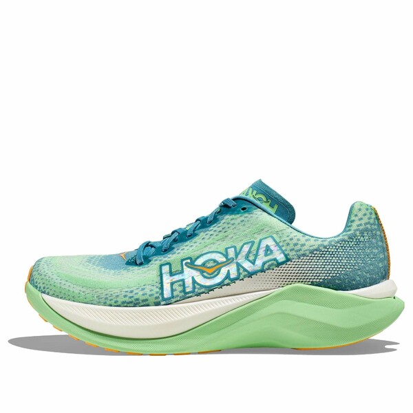 HOKA ONE ONE ホカオネオネ メンズ スニーカー  【HOKA ONE ONE Mach X \u0027Green Water Teal\u0027 1141450-OMLG】  大きさ US_7.5(25.5糎)