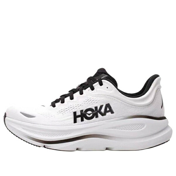 HOKA ONE ONE ホカオネオネ メンズ スニーカー 【HOKA ONE ONE Bondi 9 'White Black' 1162011-WBLC】 サイズ US_M_13|asty