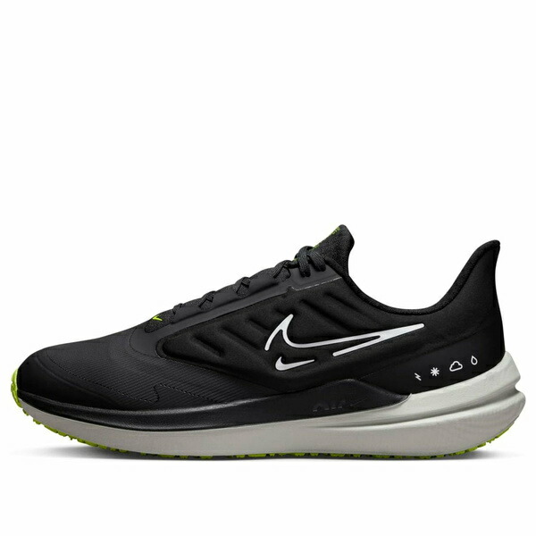 Nike ナイキ メンズ スニーカー  【Nike Air Zoom Winflo 9 Shield \u0027Black White Volt\u0027 DM1106-001】  大きさ US_12.5(30.5糎)