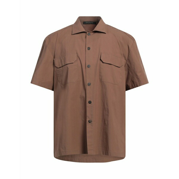 【送料無料】 メッサジェリエ メンズ シャツ トップス Shirts Brown