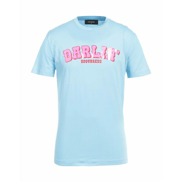 【送料無料】 ディースクエアード メンズ Tシャツ トップス T-shirts Azure