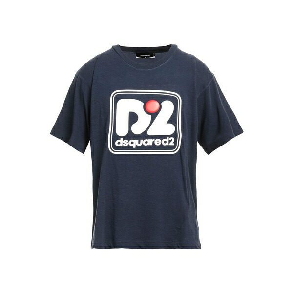 【送料無料】 ディースクエアード メンズ Tシャツ トップス T-shirts Blue