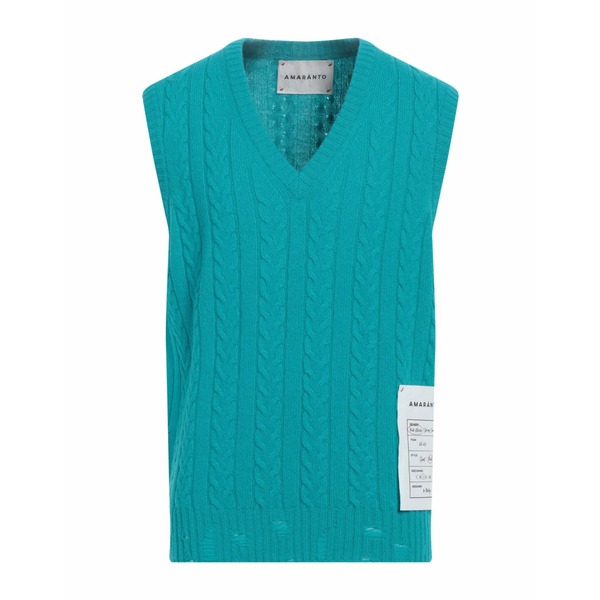 【貨物輸送無料】 アマラント メンズ 編み物\u0026プルオーバー アウター Sweaters Azure