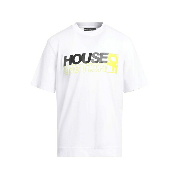 【送料無料】 ハウスオブホーランド メンズ Tシャツ トップス T-shirts White