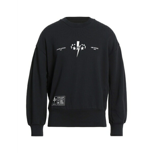 【送料無料】 ニールバレット メンズ パーカー・スウェットシャツ アウター Sweatshirts Black|asty