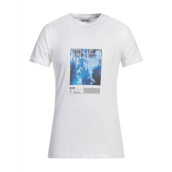 【送料無料】 アイスバーグ メンズ Tシャツ トップス T-shirts White
