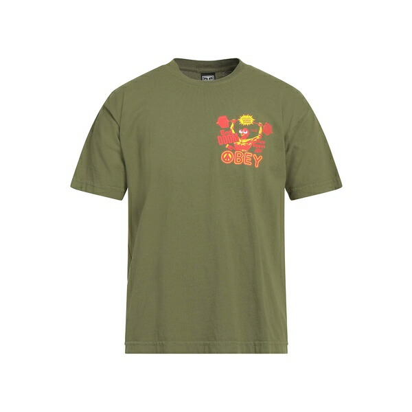【送料無料】 オベイ メンズ Tシャツ トップス T-shirts Green