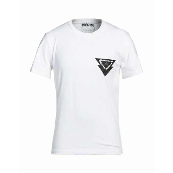 【送料無料】 モスキーノ メンズ Tシャツ トップス T-shirts White