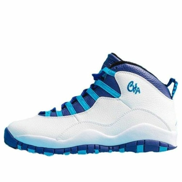 Air Jordan ジョーダン メンズ スニーカー White 【Air Jordan 10 Retro 'Charlotte Hornets' 310805-107】 サイズ US_9.5(27.5cm)画像