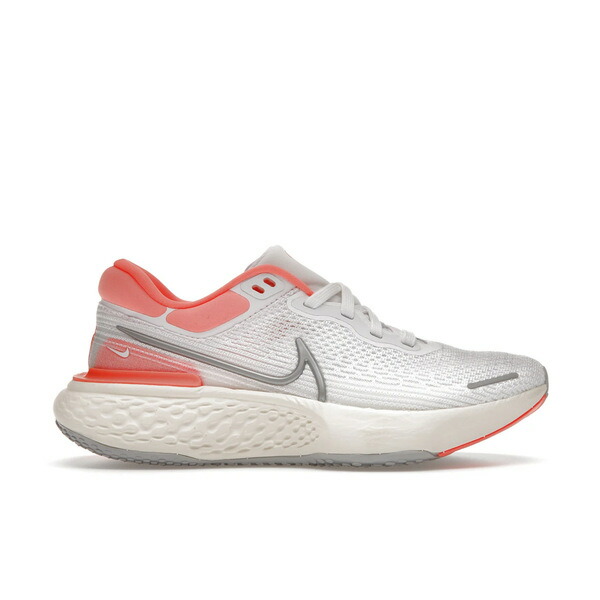 Nike ナイキ レディース スニーカー  【Nike ZoomX Invincible Run Flyknit White Bright Mango (Women)】  サイズ US_7.5(24.5cm) White/Bright Mango/Grey Fog/Metallic Silver