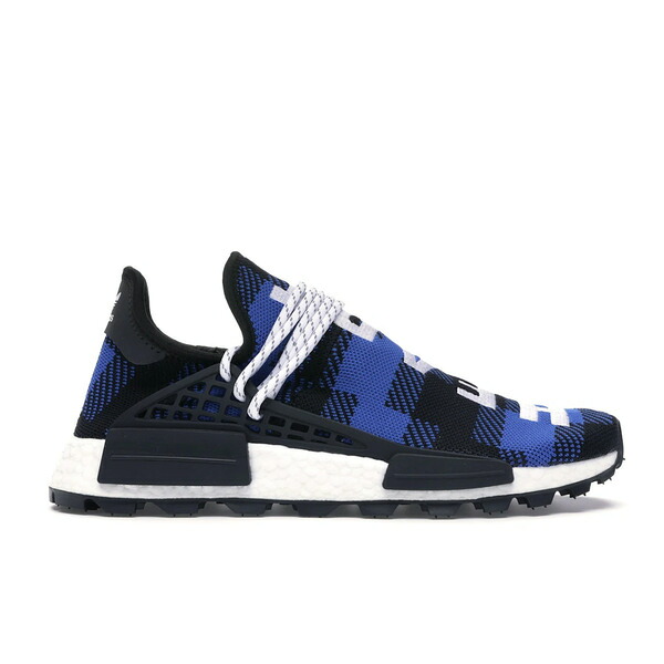adidas アディダス メンズ スニーカー 【adidas NMD Hu Pharrell x BBC Blue Plaid】 サイズ US_8(26.0cm) Power Blue/Core Black/Cloud White
