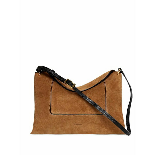 ワンドラー レディース ショルダーバッグ 御徒面子 Penelope suede shoulder bag Brown