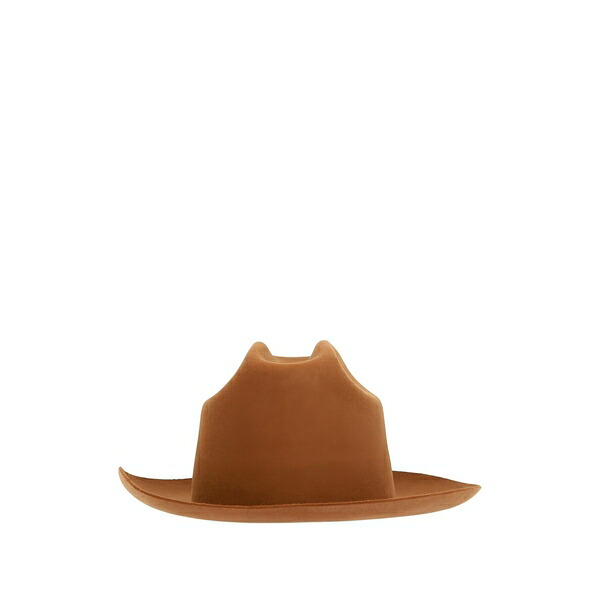 ラルディーニ メンズ 帽子 アクセサリー Felted fedora hat Brown｜asty