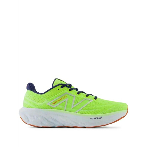ニューバランス レディース スニーカー シューズ 1080v13 "tcs nyc marathon - thirty watt/bleached lime glow/navy" sneakers Yellow｜asty