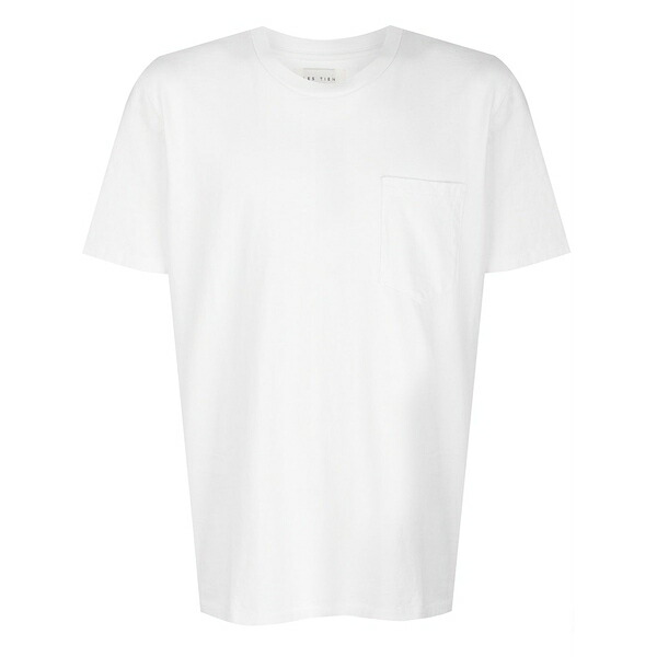 レスティエン メンズ Tシャツ トップス Chest pocket cotton t-shirt White