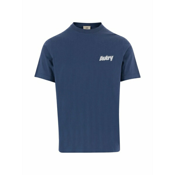 オートリー メンズ プルオーバー トップス Short-sleeve t-shirt Blue