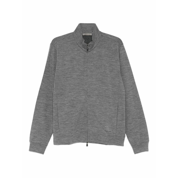 コルネリアーニ メンズ カーディガン アウター Zip-up cardigan Grey｜asty