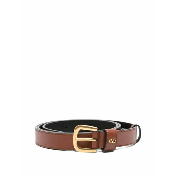 ヴァレンティノ ガラヴァーニ メンズ 三尺帯 付属物 Vlogo leather belt Brown